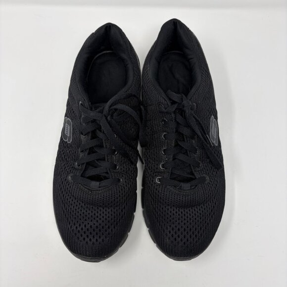 Skechers Sneakers Mens 10 Running Shoes 59928R Black Dual Lite - Picture 2 of 11